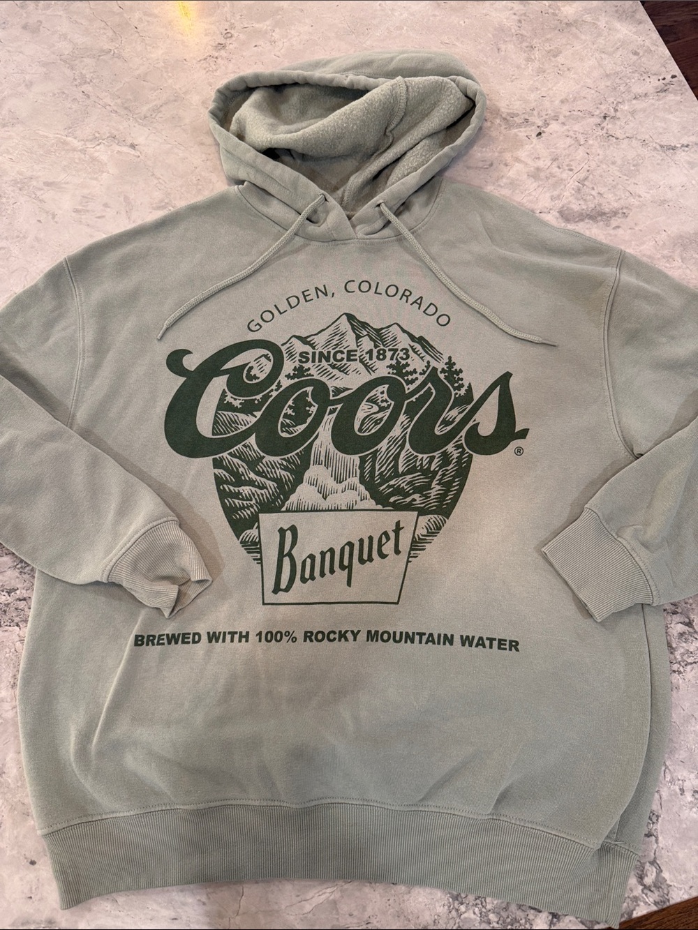 Coors Banquet Hoodie in Sage Green